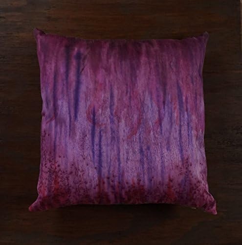 Decorative 18" Painted Silk Purple Throw Pillow Cover