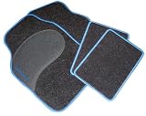 Zoom Produkt-Bild: Autoteppich Set "Diamant" Schwarz/Blau