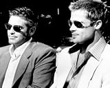 GEORGE CLOONEY & BRAD PITT-OCEANS 11 PHOTO PRINT POSTER