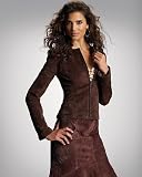 Shape fxand#174; Collarless strategically seamed suede jack