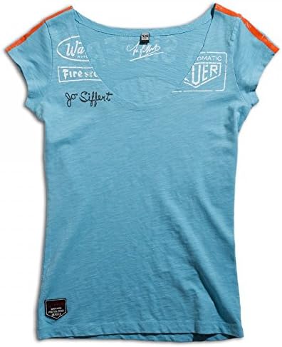 Warson Motors Ladies Targa Gulf Blue T-Shirt L Gulf Blue