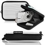 CaseCrown Pebbled Granite (White) Hard Cover Case for Panasonic HD Mobile Camera HM-TA20