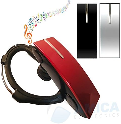 Bluetooth Headset for all iPhone 6 6 Plus 5 5s 5c 4 4s Models. Audio Streaming A2DP also included Changeable Face Plates Black, Red and Silver. Package includes a Free Wall and Car Charger