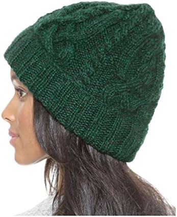 Warm Fashion Green Knitted Beanies Hat for Women