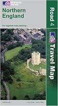 Northern England (OS Travel Map - Road Map): For regional route planning