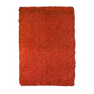 Contemporary Home Bath Rug - Chinese Red (17x24)