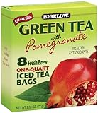 IMAGE OF Bigelow Green Tea with Pomegranate Iced Tea, 2.56-Ounce Boxes (Pack of 6)