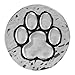 Ginger Snaps HAMMERED PAW PRINT SN20-01 Interchangeable Jewelry Snap Accessory