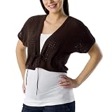 Liz Lange for Target Open Knit Cropped Sweater - Brown