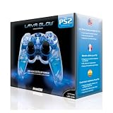 Playstation 2 Lava Glow Wired Controller in gift box - Blue