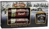 Old Wisconsin Beef Summer Sausage (9-ounce each) with Jack Daniels Mustard, 2-Piece Boxes (Pack of 3)