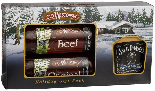 Old Wisconsin Beef Summer Sausage (9-ounce each) with Jack Daniels Mustard, 2-Piece Boxes... by Old Wisconsin