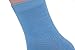 YASIDI Womens Candy Colors Fashion bow Cotton Crew Socks (3 Pairs, Light Blue)