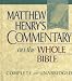 Book Matthew Henry's Commentary on the Whole Bible: Complete and Unabridged