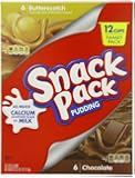Snack Pack Pudding Butterscotch/Chocolate, 3.25 Ounce, 12 Count