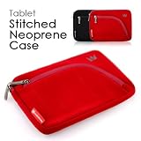 CaseCrown Stitched Neoprene Protective Case (Red) for Archos 70 – 8 GB Internet Tablet