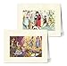 Note Card Cafe All Occasion Greeting Cards with Off White Envelopes | 36 Pack | Vintage Crazy Cats Designs Assortment | Blank Inside, Glossy Finish | Great for Sending Notes, Gifts, Bulk