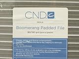 Creative Nail Design Boomerang Padded File 180/180 Grit 50 pack