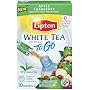 Lipton White Tea To Go, Apple Cranberry,  10-Count Boxes (Pack of 12)