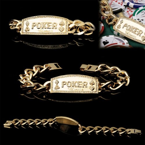 Buy Gold Link Poker Champion Bracelet - Model# 10-GLCHAMP by Trademark Global