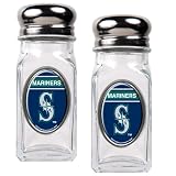MLB Seattle Mariners Salt and Pepper Shaker Set with Crystal Coat