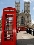 A British Telecom Red Phone Box Photographic Poster Print, 18x24