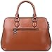 Heshe Leather Womens Handbags Totes Top Handle Shoulder Bag Satchel Ladies Purses (Brown-R)