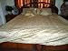 Indian Bedding-7p Ivory Floral Sari India Bedding Bedspread Duvet King/ Queen.