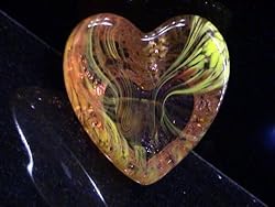 Citrus Bijou Glass Swirl Heart