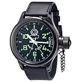 Invicta Men's 7183 Signature Collection Russian Diver Black Ion-Plated GMT Watch