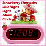 Strawberry Shortcake LED Night Light Alarm Clock