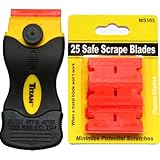 25 Plastic Double Edged Razor Blade and Titan Scraper