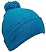 Best Winter Hats Adult Cuffed Tight Knit Winter Beanie Hat w/Pom Pom on Top (S/M)