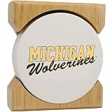 Michigan Wolverines Coaster & Holder Gift Set