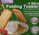 4 Slice Camping Folding Toaster, BBQ