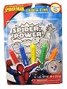 Spiderman 5 Bath Crayons and Character Decal Coloring Set. Color and Cling.