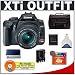 Canon Digital Rebel XTi 10.1MP Digital SLR Camera (Black) + Canon EF-S 18-55mm Lens + Spare Replacement Battery for Canon NB-2LH + Cameta Incognito 1000 Gadget Bag + Transcend 4GB 133X CompactFlash Card