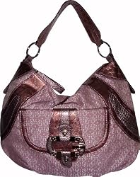 Guess Purse Handbag Tough Logo Mauve