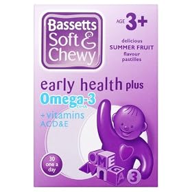 Bassett's Soft & Chewy Early Health Plus Omega-3  Vitamins ACD&E - Summer Fruit Flavour 30 Pastilles