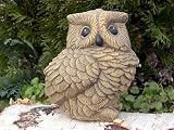 Eigenschaften Tiefes Kunsthandwerk GbR  / Steinfigur Tierfigur Eule hellbraun