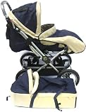 Everbright Deluxe Baby Stroller With Bassnet & Foot Cover