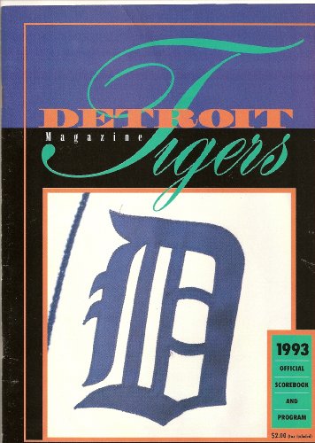 1993 Detroit Tigers Magazine (Official Scorebook and Program)