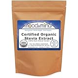 Organic Stevia Extract Powder (100% Pure, No Fillers, No Aftertaste) 4 oz. (112g)