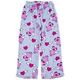 IMAGE OF Sweet Flying Pig Fleece Pajama Pants for Juniors L