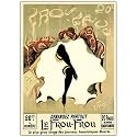 Trademark V8004-C3547GG Le Frou Frou by Lucien Henri Weiluc-Framed 35x47 Canvas Art