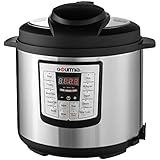 Gourmia GP-600 Smartpot 8-in-1 Programmable MultiFunction Pressure Cooker Steamer Slow Cooker Cooking Pot, Stainless Steel, 6 quart, 1000W, Silver