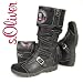 s.OLIVER KIDS Mädchen Leder Winter Stiefel gefüttert, schwarz