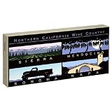 Pomegranate Northern California Wine Country: Illustrations by Michael Schwab Panoramic Boxed Note Cards (Pack of 2)