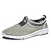 KENSBUY Men & Women Breathable Lightweight Mesh Outdoor Sneakers,Beach Aqua,Slip-on Shoes