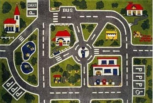 LA Rug Streets Rug 39x58 LA Rug Streets Rug 39x58